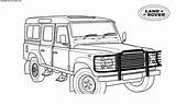 4x4 Militaire Defender Danieguto sketch template