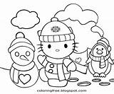 Pages Kitty Snowperson Clad Bleak Conditions sketch template