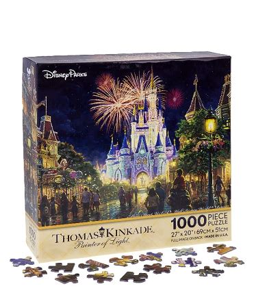 disney jigsaw puzzle magic kingdom castle thomas kinkade