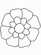 Coloring Pages Flowers Easily Print sketch template