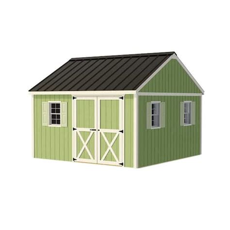 barns mansfield  ft   ft wood storage shed kit mansfield  home depot