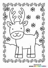 Reindeer Reindeers sketch template