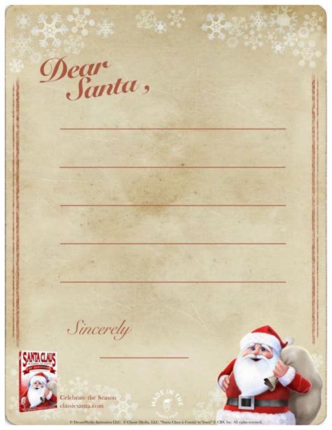 printable letter  santa stationary set mama likes
