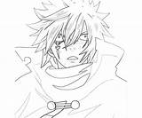Fairy Tail Coloring Pages Color Coloringhome Jellal Anime Popular Source sketch template