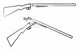 Shotgun Gauge Simple Outline Stock Fill Brushstrokes Without sketch template