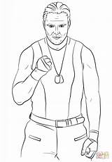 Coloring Wwe Dean Ambrose Pages Aj Printable Styles Brock Lesnar Lee Punk Cm Drawing Color Print Dwayne Johnson Ryback Getcolorings sketch template