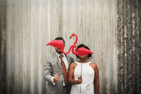 miami kitsch mixed with bollywood beach and flamingos wedding by matt