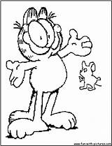 Garfield Coloring Pages Color Printable Print Colouring Fun sketch template