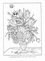 Coloring Paintings Flowers Dover Pages Color Flower Choose Board Own Great sketch template