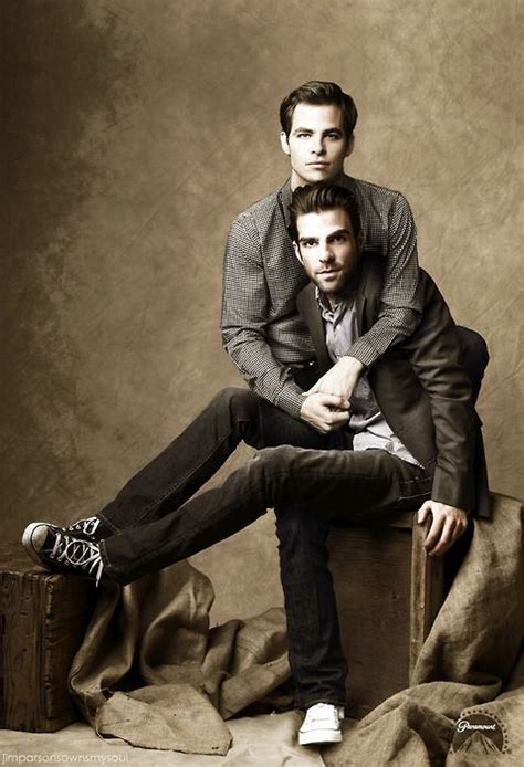 Zachary Quinto And Chris Pine Chris Pine And Zachary Quinto Photo