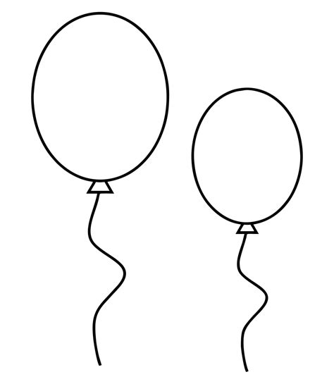 printable balloons template  cliparts