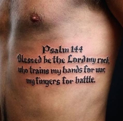 Bible Verse Tattoos On Ribs For Men
