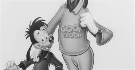 goofy and max by walt disney television animation © 1991 goof troop [disney] goof troop