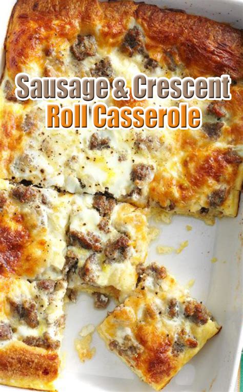 sausage crescent roll casserole