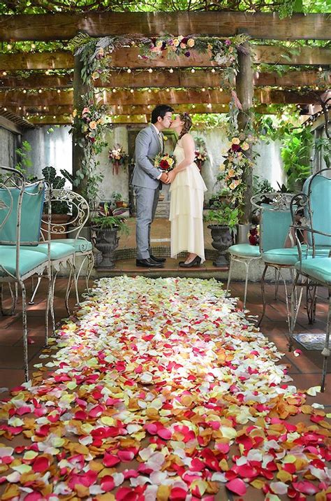 picture of whimsical indoor brooklyn garden wedding