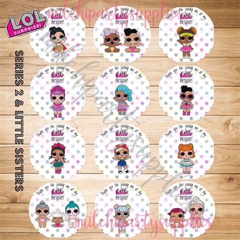 new lol surprise dolls cupcake toppers instant download gracie s bday pinterest dolls