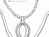 Coloring Necklace Printable Template Pages Coolest Printables Princess Sketch 7kb 600px sketch template
