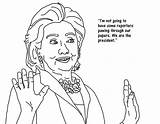 Clinton Hillary sketch template