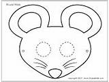 Mouse Mask Coloring Firstpalette Template Choose Board Masks Crafts sketch template
