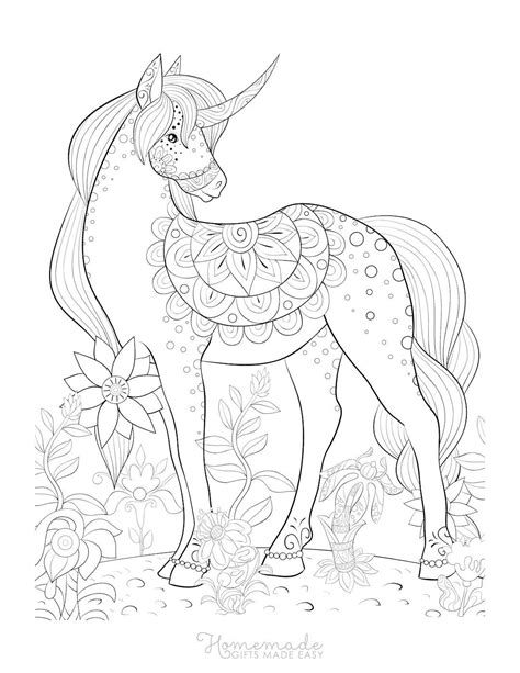 unicorn coloring pages hard warehouse  ideas