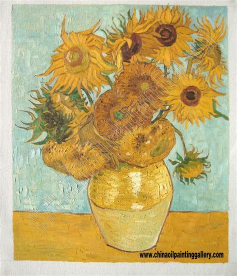 sunflowers van gogh oil painting reproduction china oil