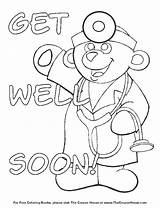 Soon Well Coloring Pages Cards Printable Kids Better Color Feel Card Sheets Cool Print Colouring Google Doctor Bear Boys Enjoy sketch template
