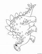 Stegosaurus Coloring Dinosaur Pages Cute Preschoolers Printable sketch template