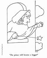 Rapunzel Beggar Punishes Witch sketch template