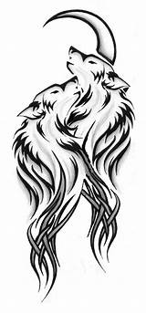 Wolf Tattoo Drawings Tribal Tattoos Wolves Drawing Designs Beautiful Cool Deviantart Animal Sketches Pencil Spirit Celtic Visit Body Choose Board sketch template