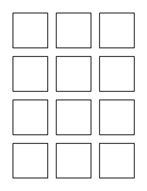 printable   square template stencils printables templates