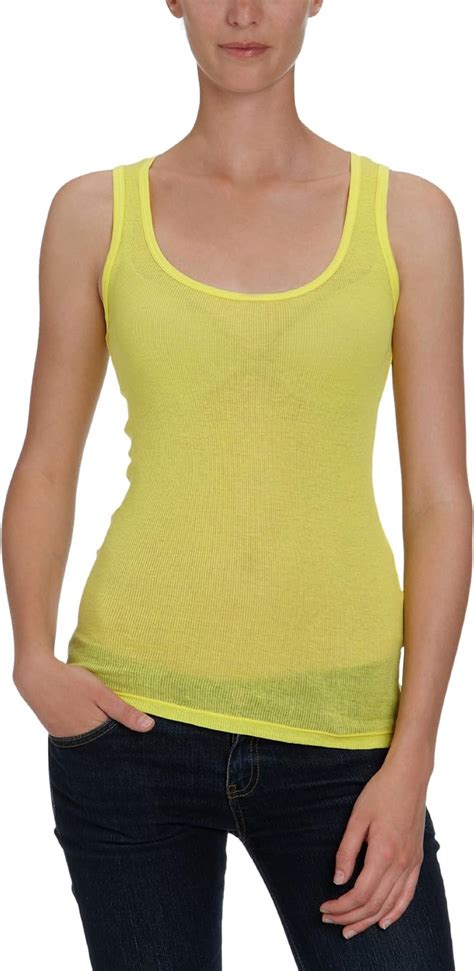 selected femme tank top yellow  amazoncouk clothing