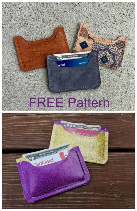 nickel wallet  sewing pattern sew modern bags leather card
