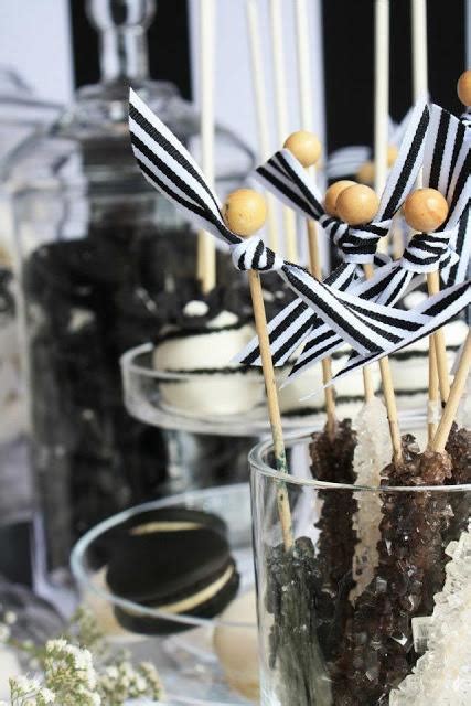 Black And White Chic Dessert Table By Life Is Sweet Candy Buffets