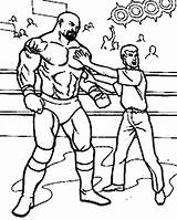 Coloring Wrestling Pages Referee Wwe Cornered Ring Wrestler Color Luna Choose Board Coloriage Getdrawings Drawing Getcolorings sketch template