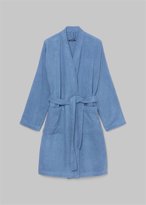 badjas model tali met fijne structuur blauw badjassen marc opolo