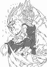 Vegeta Goku Majin Dessin Dbz Bulma Coloriage Kakarot Dibujar Sangoku Trunks Dragón Difficile Ssj2 Colorier Observação Dragonball Drawn Jijii Tatuagem sketch template