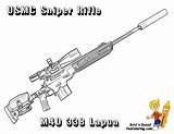 Rifle M40 Fusil Pistola Pistolas Yescoloring Colorier sketch template