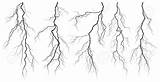 Lightning Thunderstorm Thunder Drawing Storm Silhouettes Set Vector Tattoo Silhouette Stock Royalty Getdrawings Draw Isolated Drawings Lightening Bolt Sketches Dreamstime sketch template