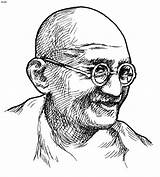 Gandhi Outline Clipart Sketch Mahatma Karamchand Mohandas Worksheet Clipground Addition Paintingvalley Games Sketches sketch template