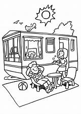 Coloring Camping Pages sketch template