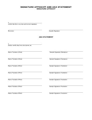 aka statement template fill  printable fillable blank