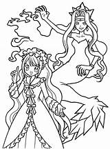 Mermaid Melody Pichi Pitch Coloring Cartoons Sirene Colorare Principesse Da Kb sketch template