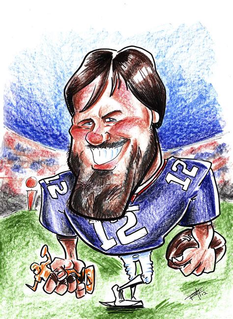 Tom Brady Drawing By Big Mike Roate