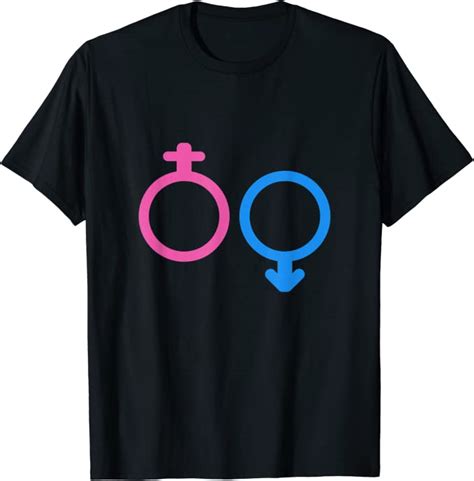 Male And Female Gender Symbols T Shirt Uk Clothing
