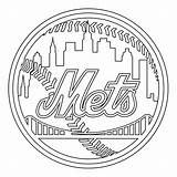 Mets Logo York Coloring Ny Pages Drawing Svg Transparent Vector Sketch Logos Large Template sketch template