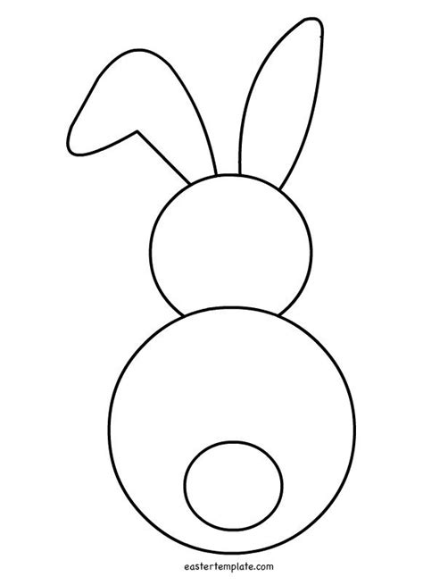 printable easter bunny craft template printable word searches
