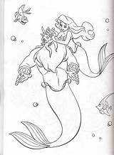 Triton Coloring Mermaid Sereia Sereias Pequena Mermaids Sirène sketch template
