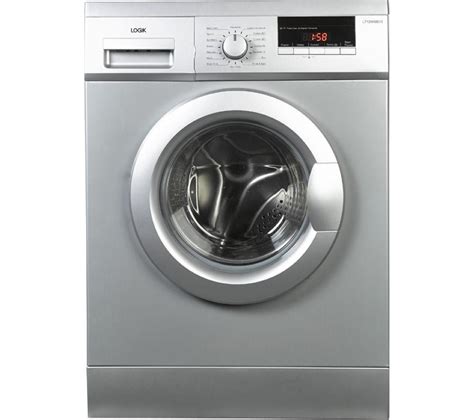 logik l712wms13 washing machine silver silver washing machines