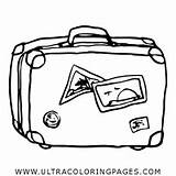 Suitcase Equipaje Valigia Baggage Bagaglio Getdrawings Ultracoloringpages Clipartmag sketch template
