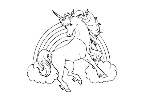 printable coloring unicorn pictures unicorn coloring pages